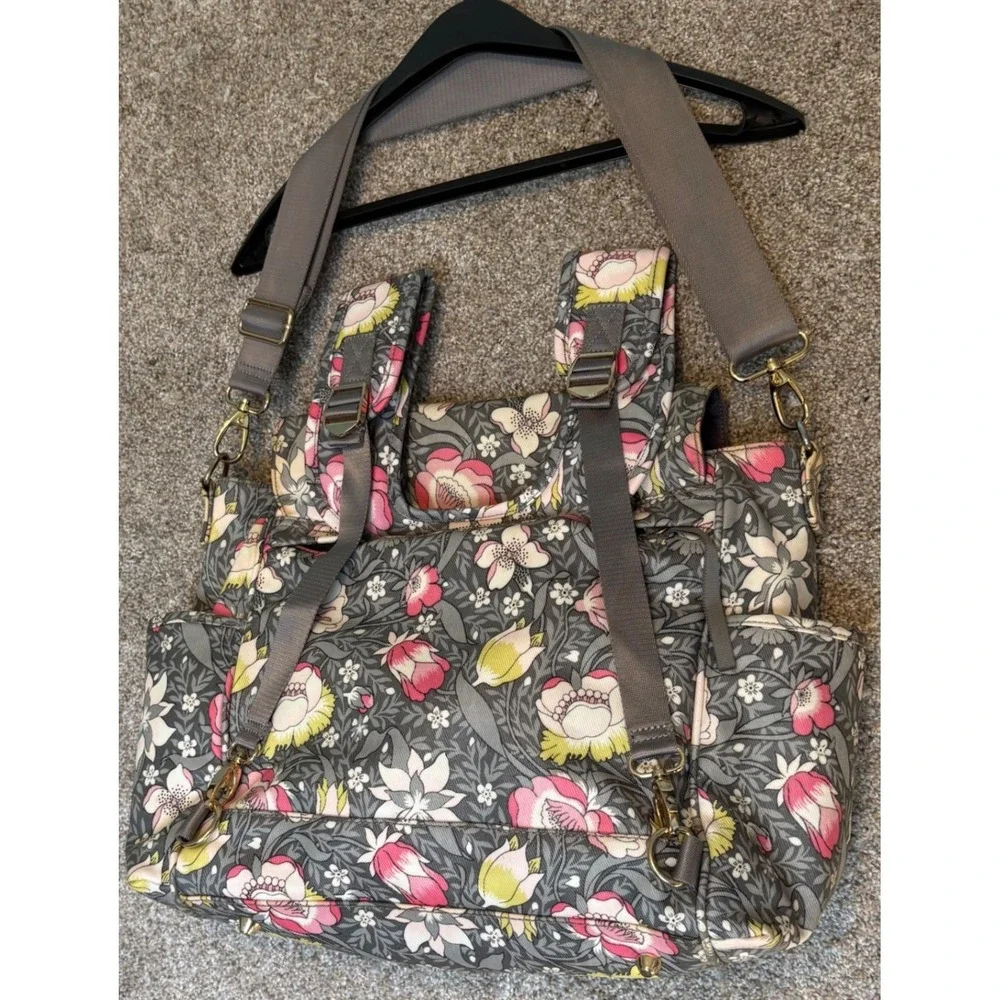 Pottery Barn Kids Diaper Bag Gray Floral Liberty‎ London Backpack